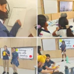 Students learning problem-solving skills through storytelling at Valistus International School