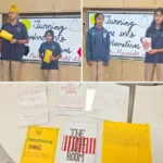 Students exploring problem-solving through storytelling at Valistus International School