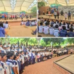 Students participating in the July Knowledgeable theme during the Weekly Facilitators Assembly