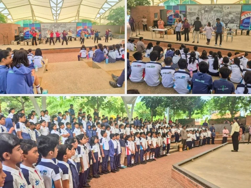 Students participating in the July Knowledgeable theme during the Weekly Facilitators Assembly